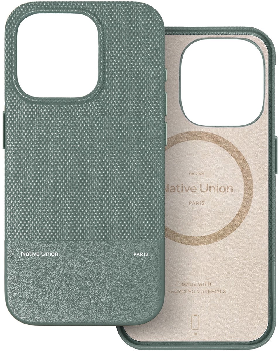 Native Union, Beschermhoes Geschikt voor Apple iPhone 16 Classic MagSafe, Groen