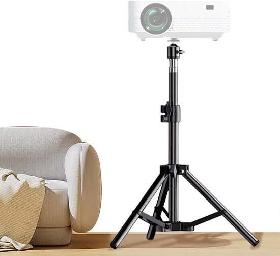Projector statief verstelbaar 55 cm – inklapbare beamerhouder laptopstandaard voor thuisbioscoop en buitengebruik