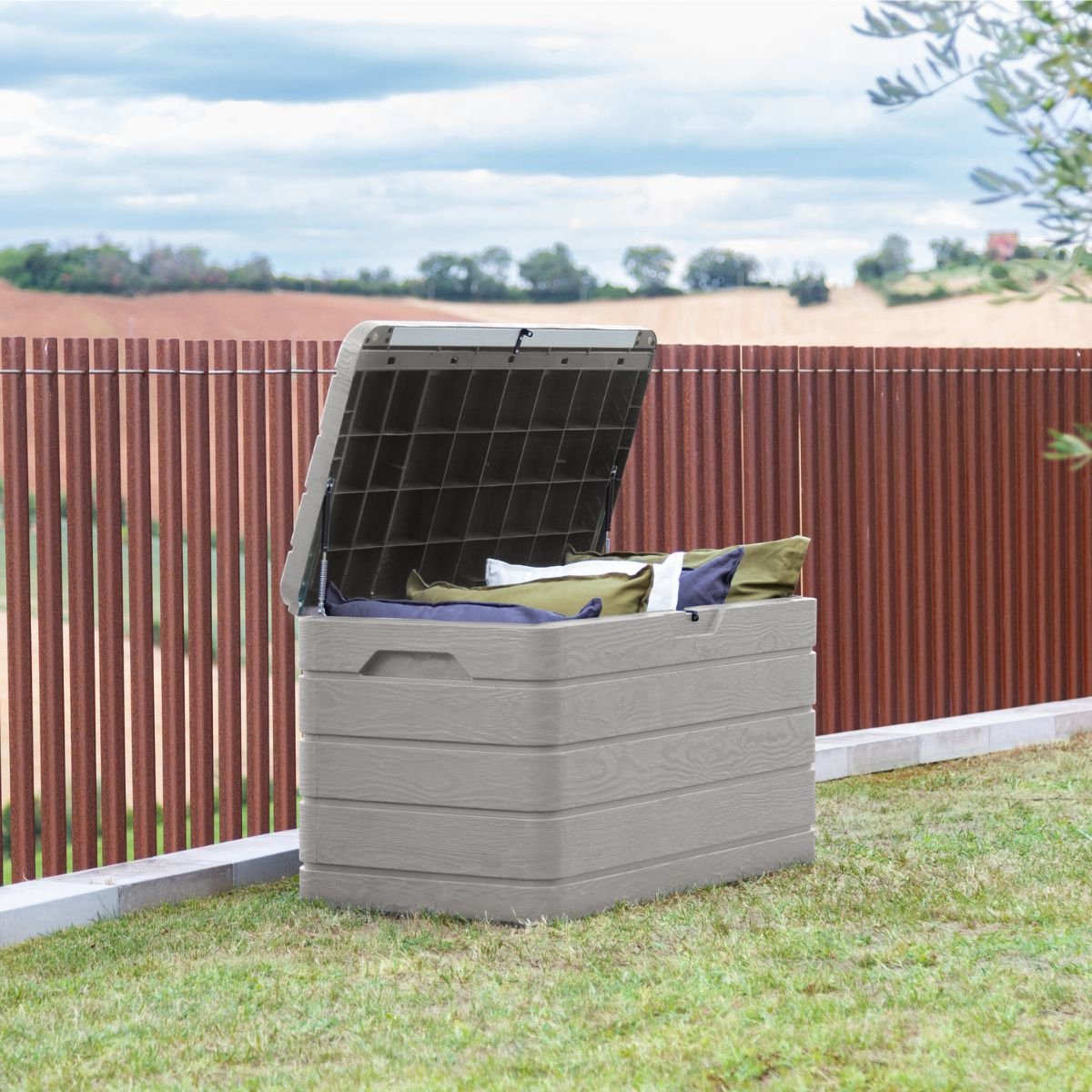 Toomax Dolomiti opbergbox - 410L - Grijs - weer- en vorstbestendig