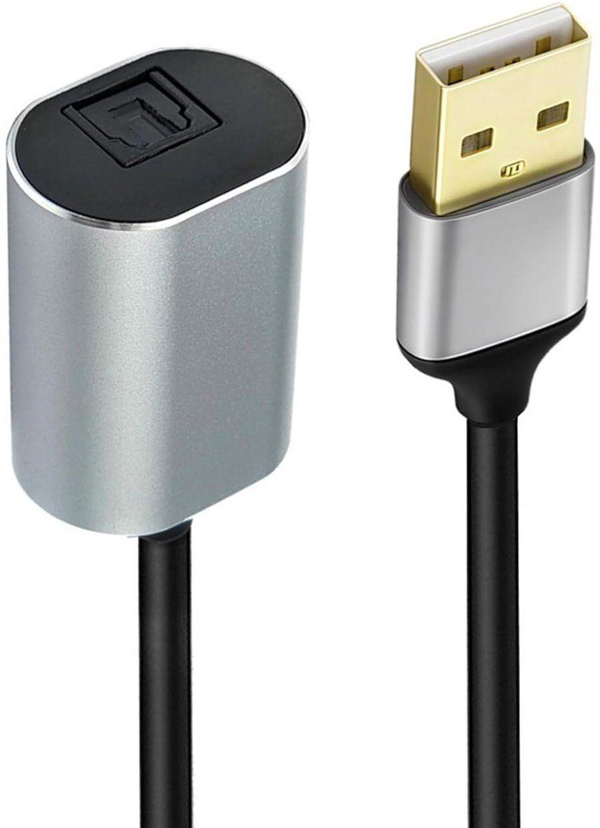 Audio Adapterkabel - USB naar Optisch - Digitale Audio - Eenrichtingsconversie - 20 cm