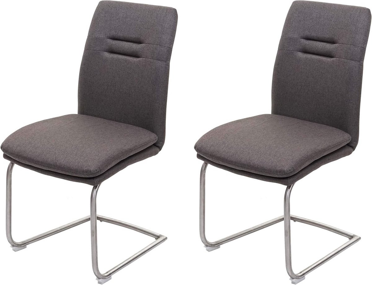 Eetkamerstoel Set - Keukenstoel Leunstoel - Stabiel Zitten - Afgeronde randen - 47 x 57 x