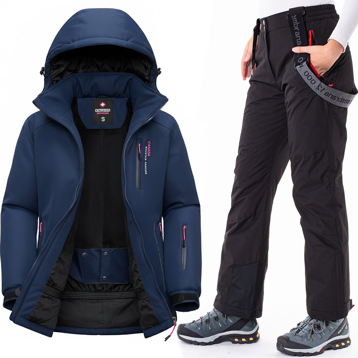 Soprato - Dames Ski Set - Waterdicht - Winddicht - Met Afneembare Capuchon