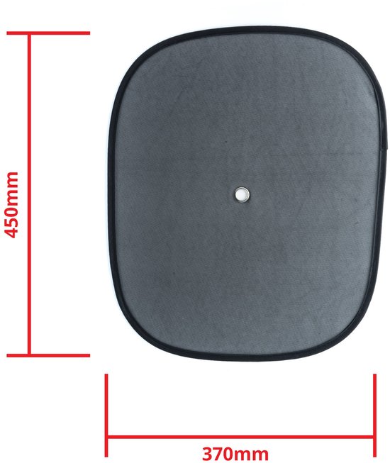 Einparts Einparts Auto Ruiten Zonwering Uitklapbaar met Zuignap Zwart (set) [Zijzonneschermen] van Einparts — afbeelding 2