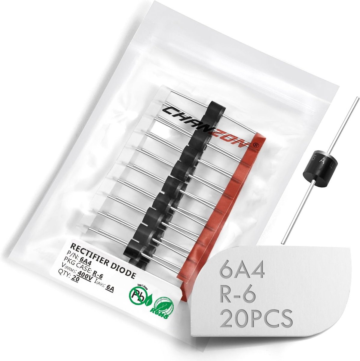 Gelijkrichter Diodes - Elektronische Componenten - Stroom Omzetten - Hoge Stroom Capaciteit - 6A 400V
