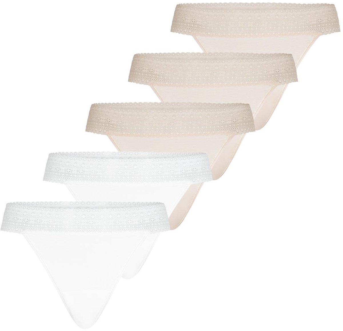 Mey Dames string 5 pack Modal Lace