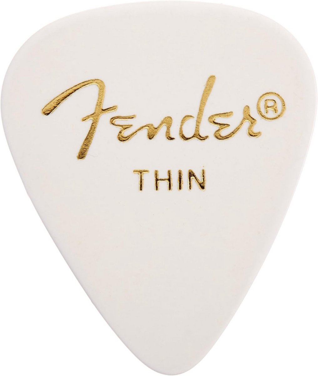 Gitaar Plectrums - Dunne Picks - Muziek Spelen - Klassieke Druppelvorm - 144 Stuks - Wit