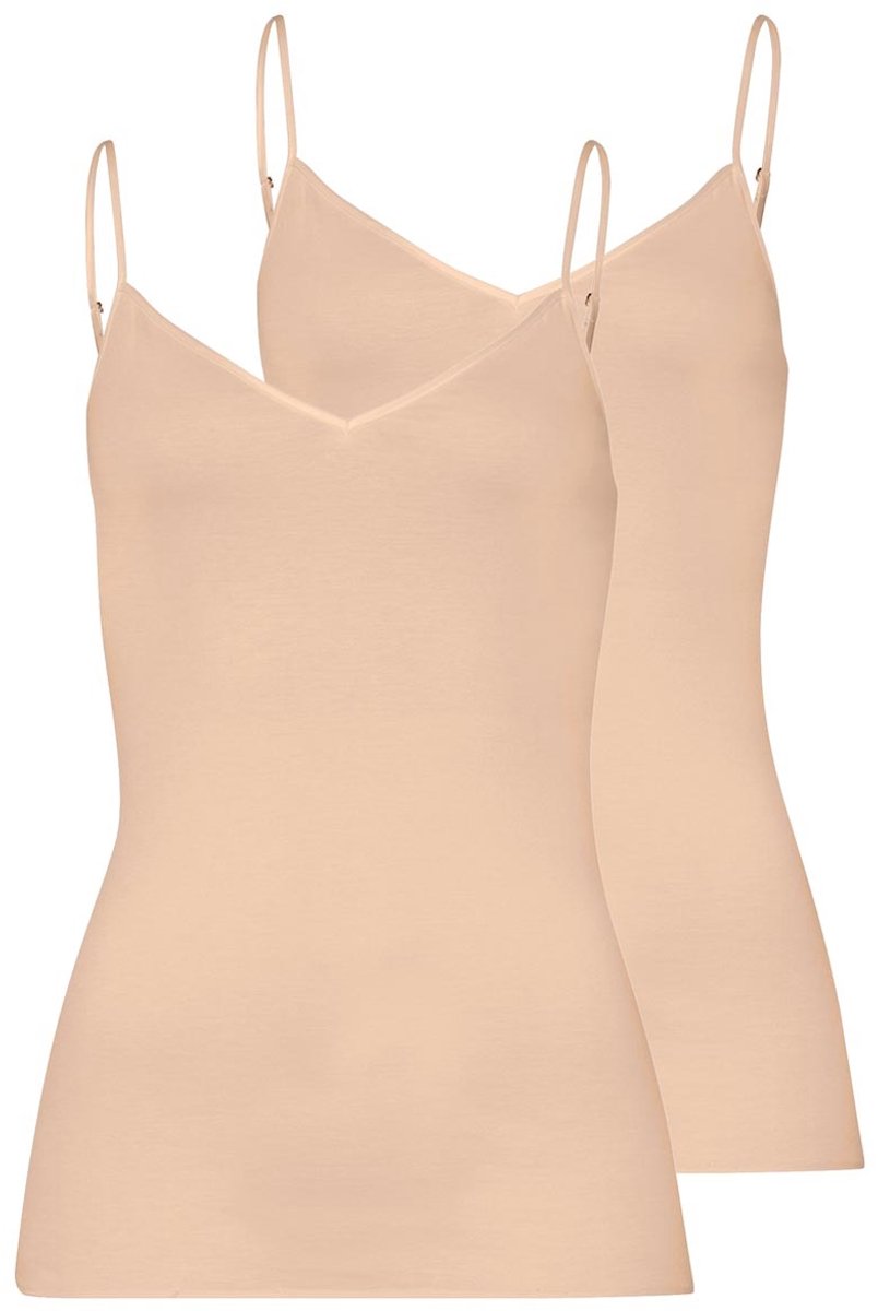 Hanro Dames spaghettitop 2 pack Cotton Seamless