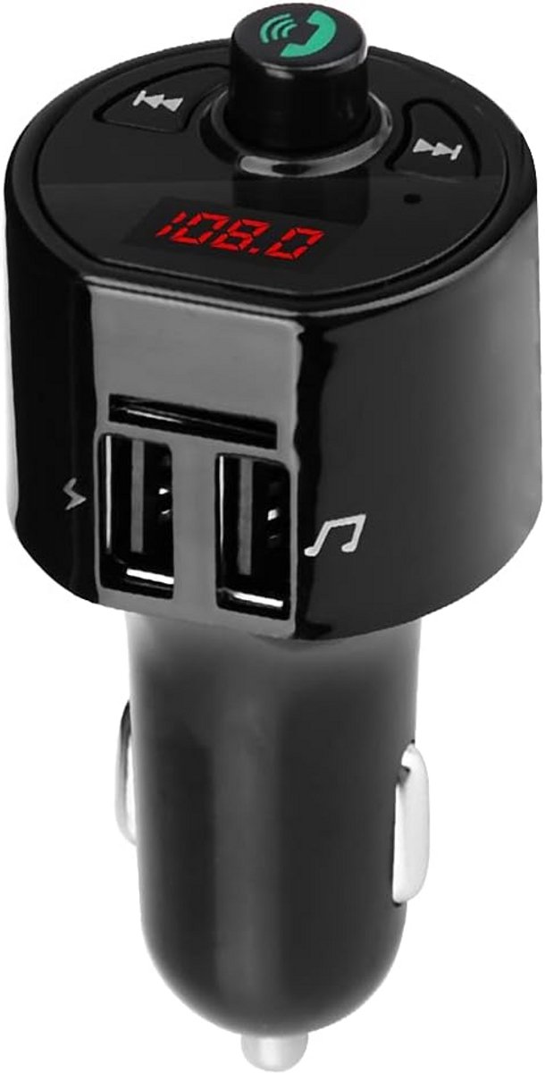 Auto FM Zender - Draadloze Audio Adapter - Muziek Afspelen Auto - Dubbele USB Oplader