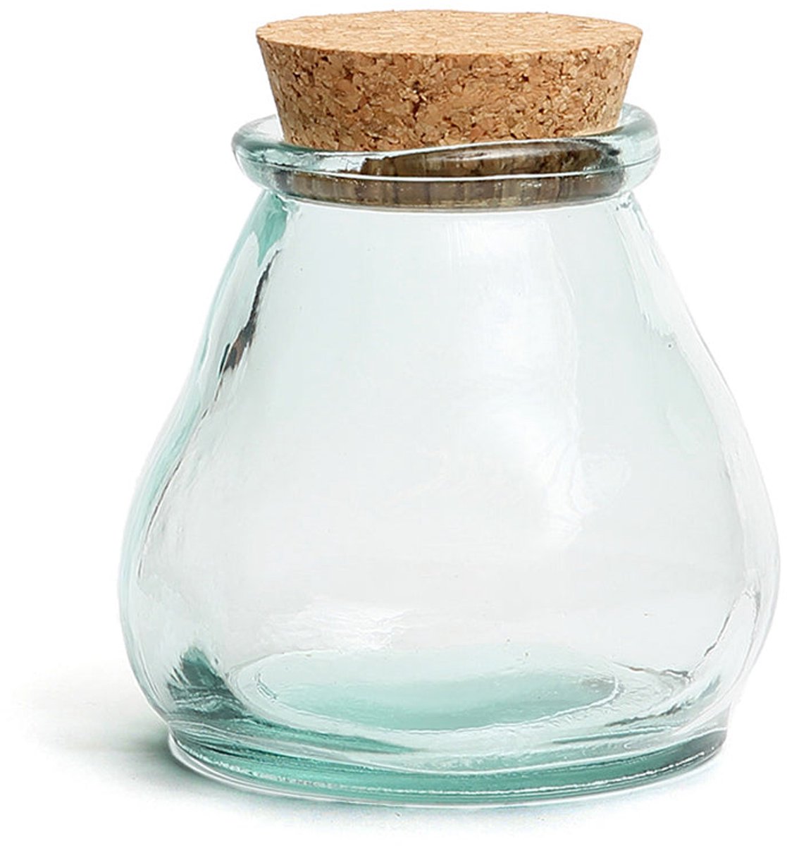 The Belly Glass Pot - Blue - M