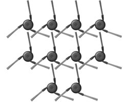 Dreame Aqua10, L40, L50, Matrix10, X40 en X50 Serie Zijborstelset (10 Stuks, Plus.Parts® alternatief voor RSB14)