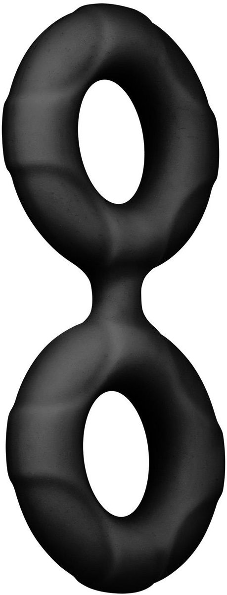 Forto F-81 dubbel Ring 47mm Penisring - Zwart