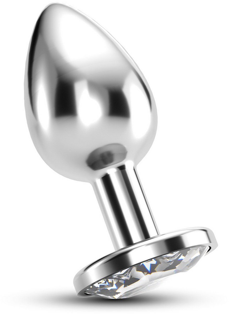 Crushious Bijou - Anale Jewel Plug - Groot - Doorzichtig - Transparant