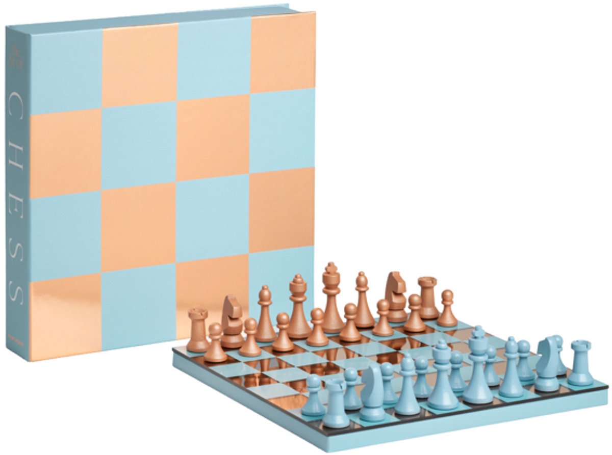 Printworks Classic - Art Of Chess Mirror - Lichtblauw/Koper