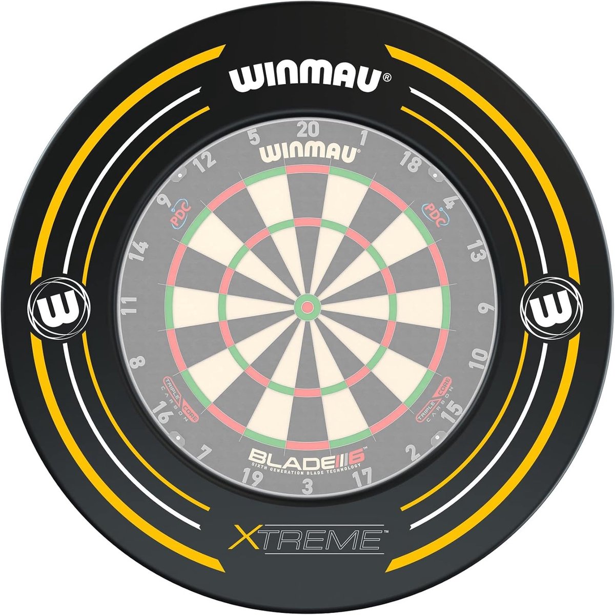 Dartbord Surround Zwart - Geschikt voor alle Bristle Dartborden