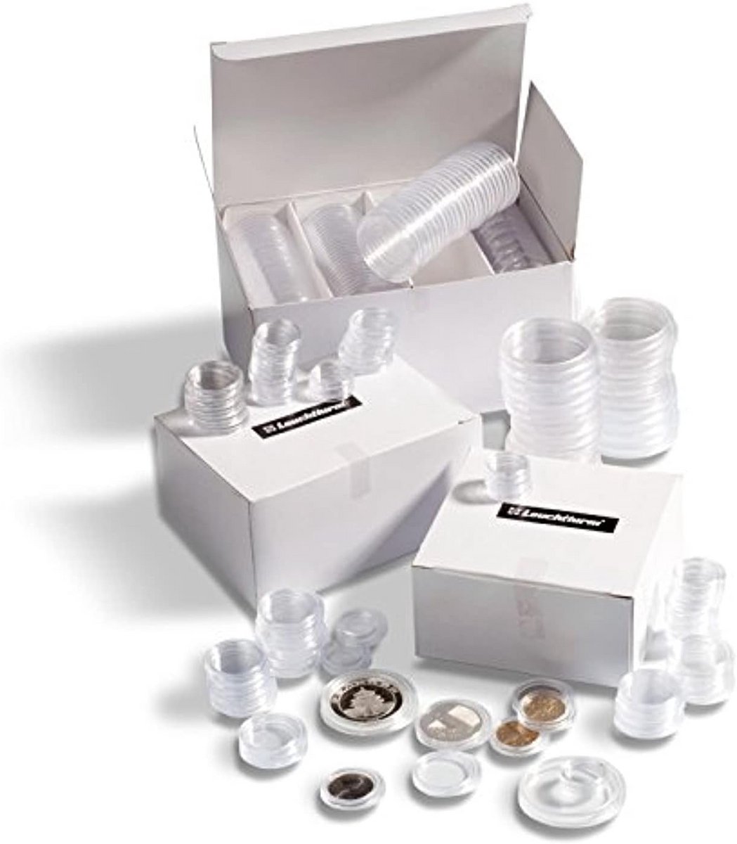 100 Coin Capsules with 26mm Inner Diameter - Perfect for 2 Euro Coins