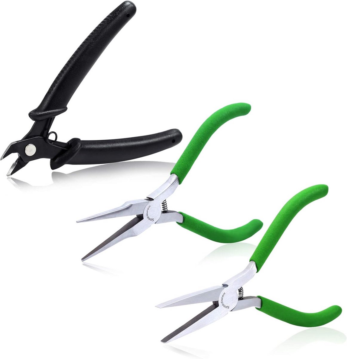 3-Delige Metaalbewerking Tang Set voor Sieraden Maken - Naald Neus, Platte Neus en Flush Cut Tang