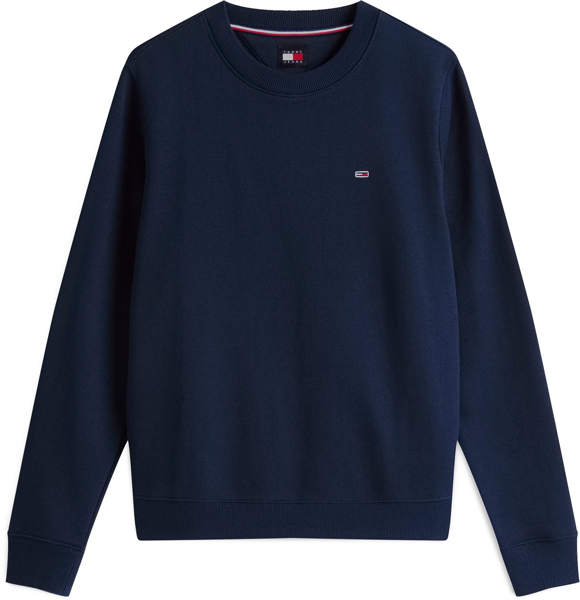 Tommy Jeans Flag Embroidery Brushed Fleece Sweatshirt Blauw