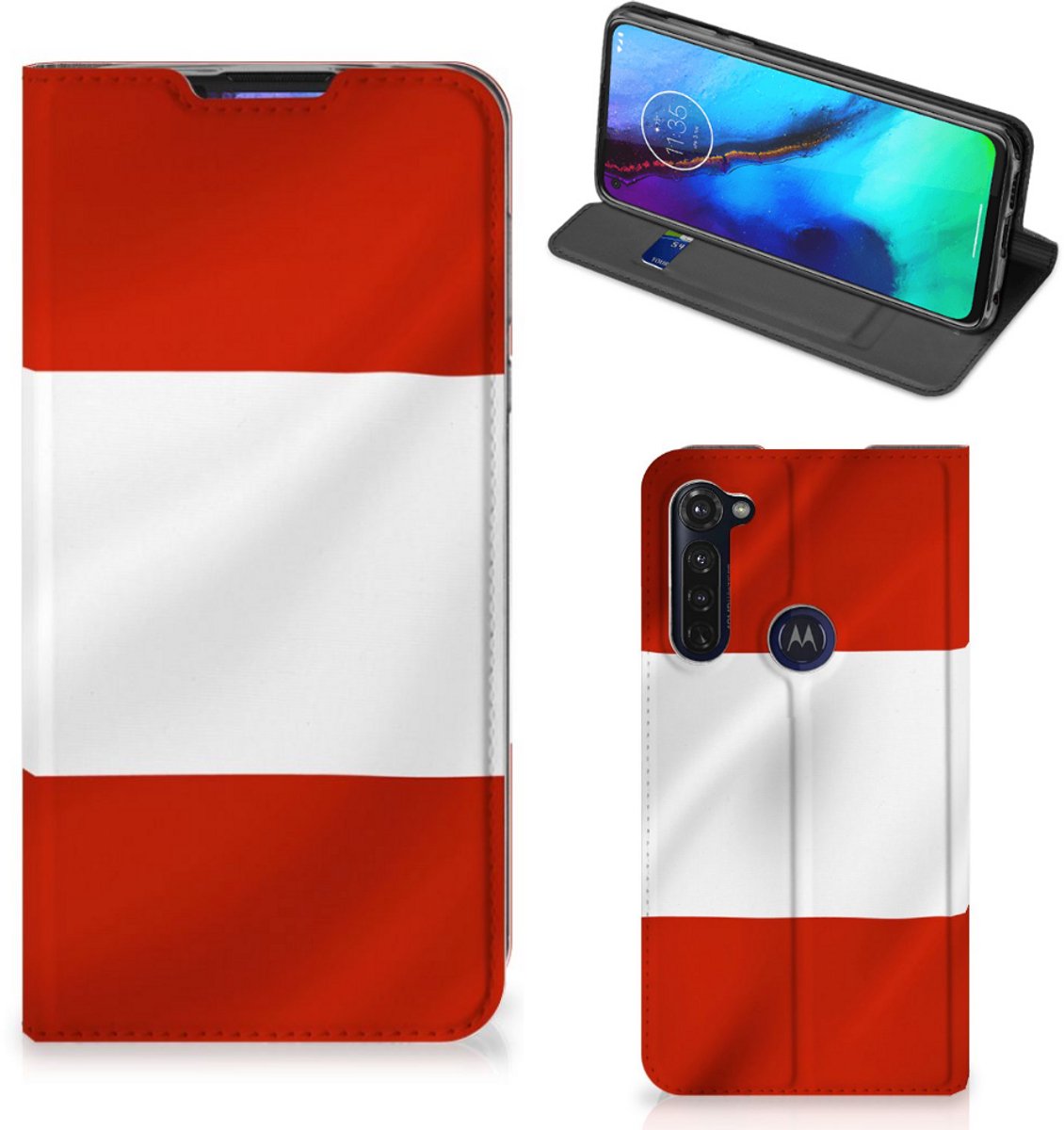 Motorola Moto G Pro Standcase Oostenrijk