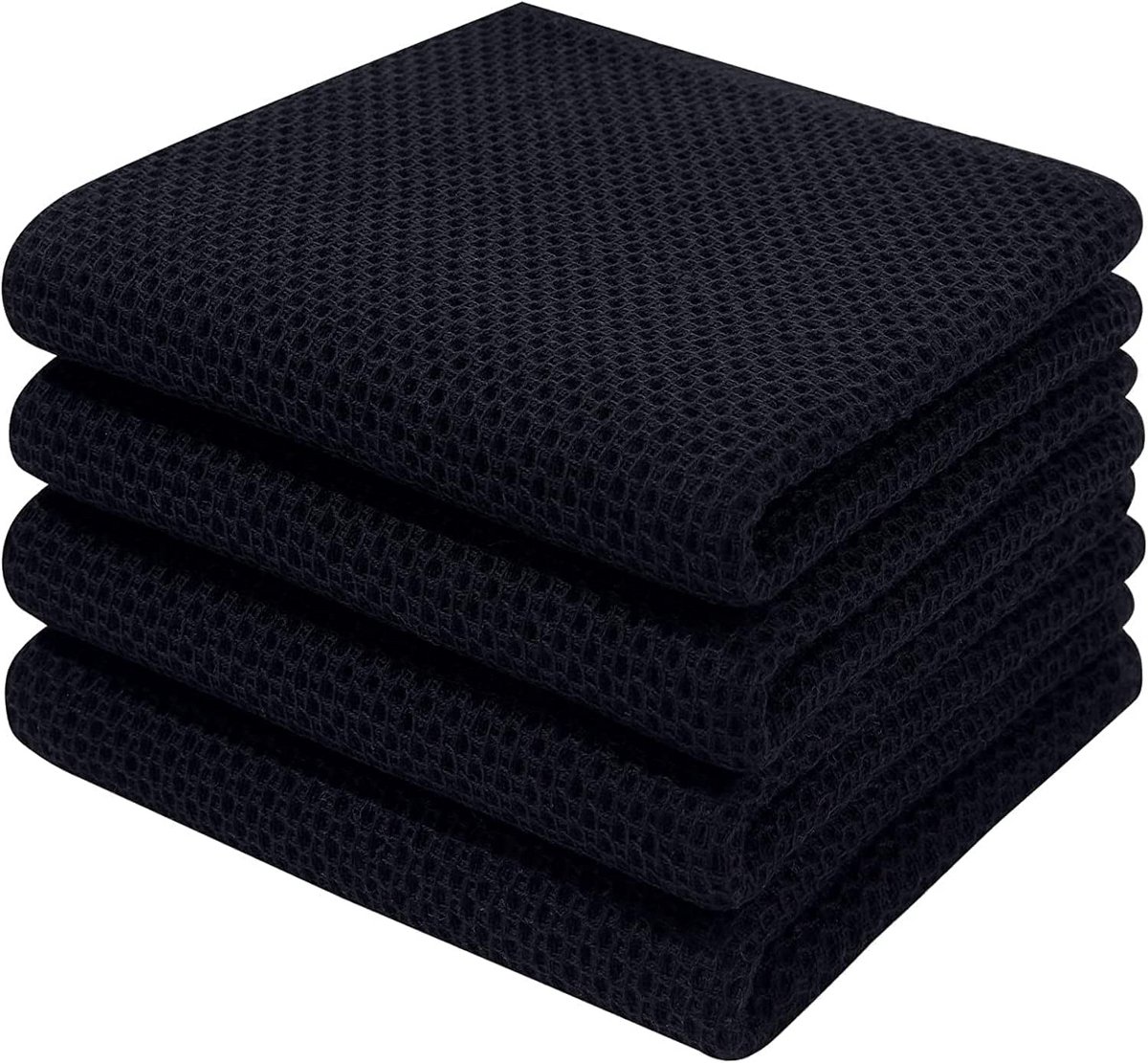 Zachte en Absorberende Katoenen Theedoeken - Set van 4 - 32x72 cm - Ideaal voor Keuken en Huishouden
