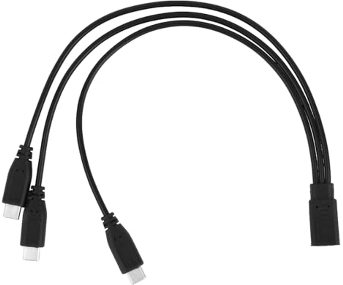 USB-C Splitter - 3-in-1 Opladen en Gegevensoverdracht - 32 cm Lengte