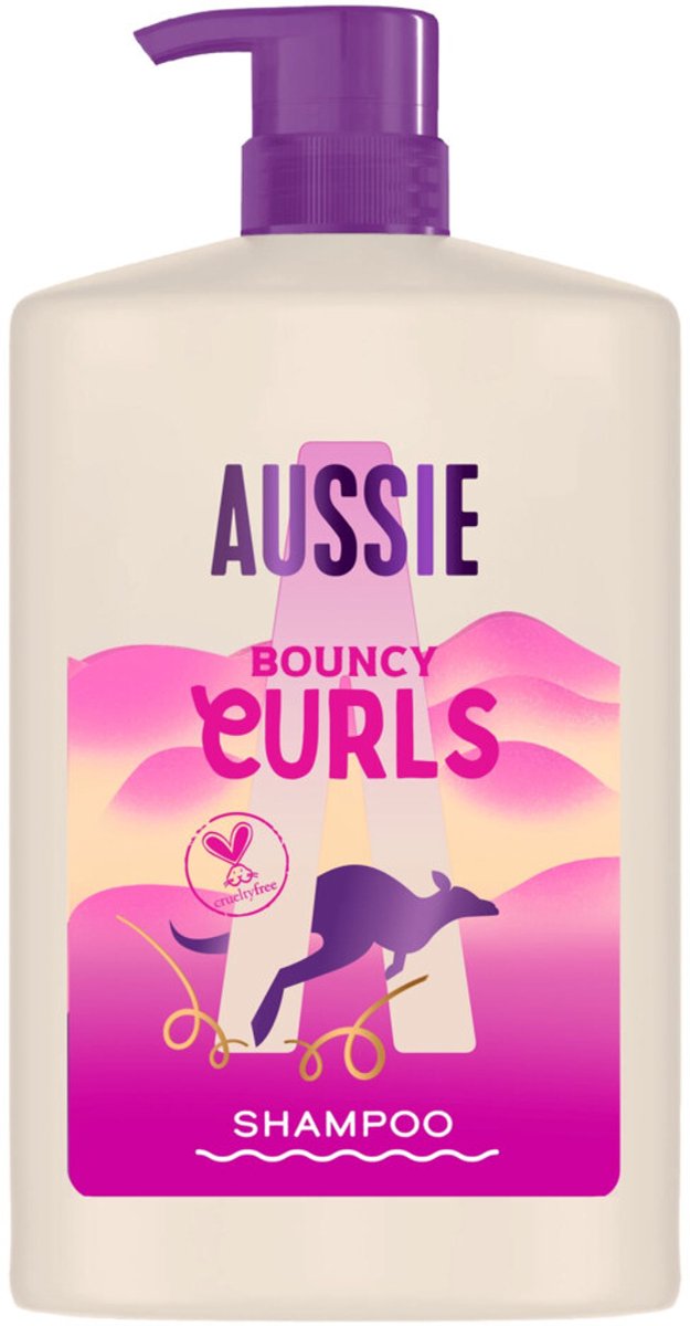 Aussie Bouncy Curls Shampoo - 4 x 1000 ml - Voordeelverpakking