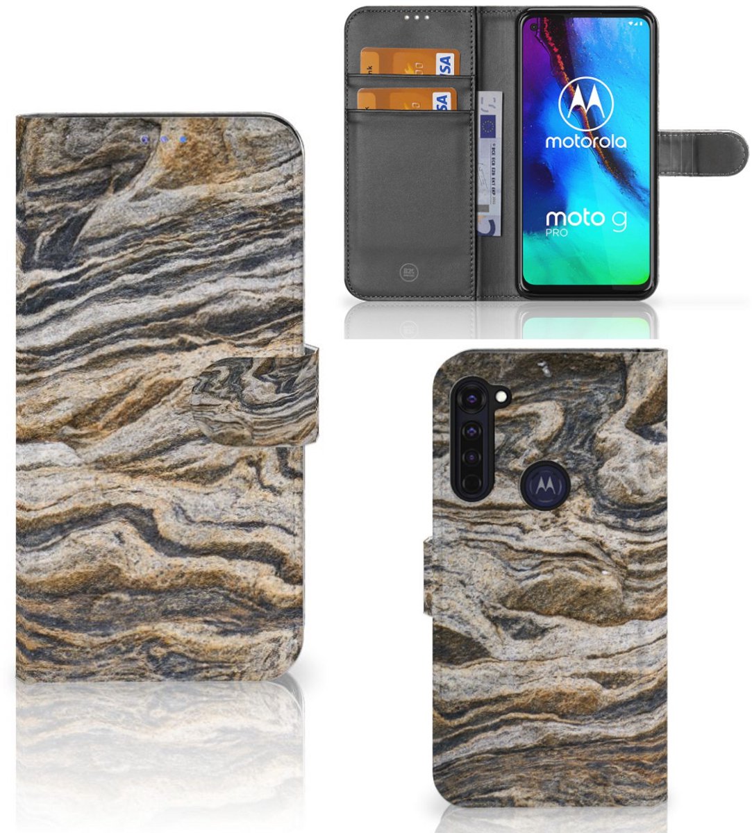 Motorola Moto G Pro Bookcase Steen