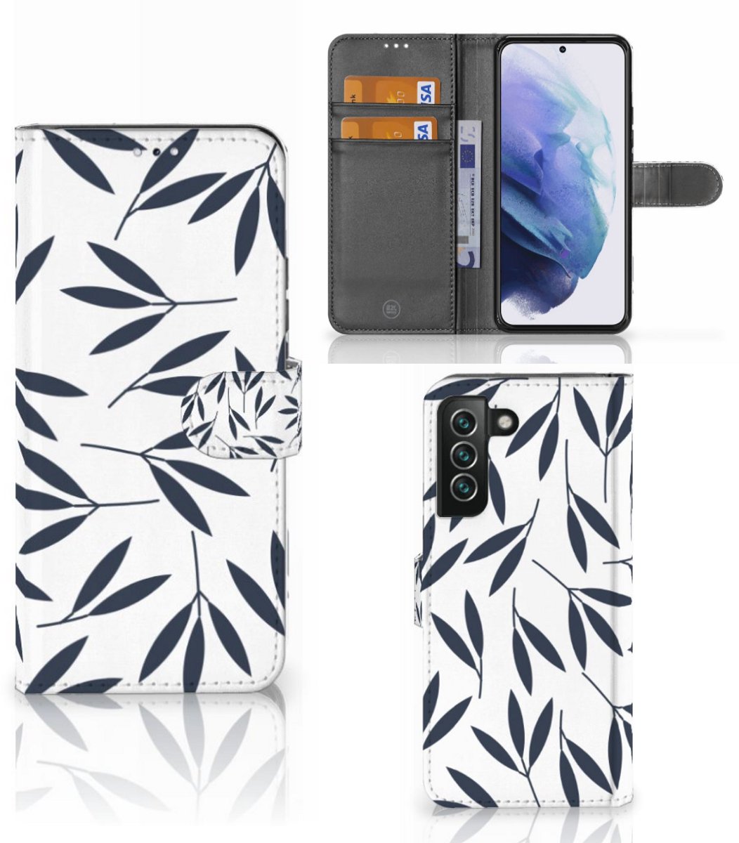 Samsung Galaxy S22 Plus Hoesje Leaves Blue