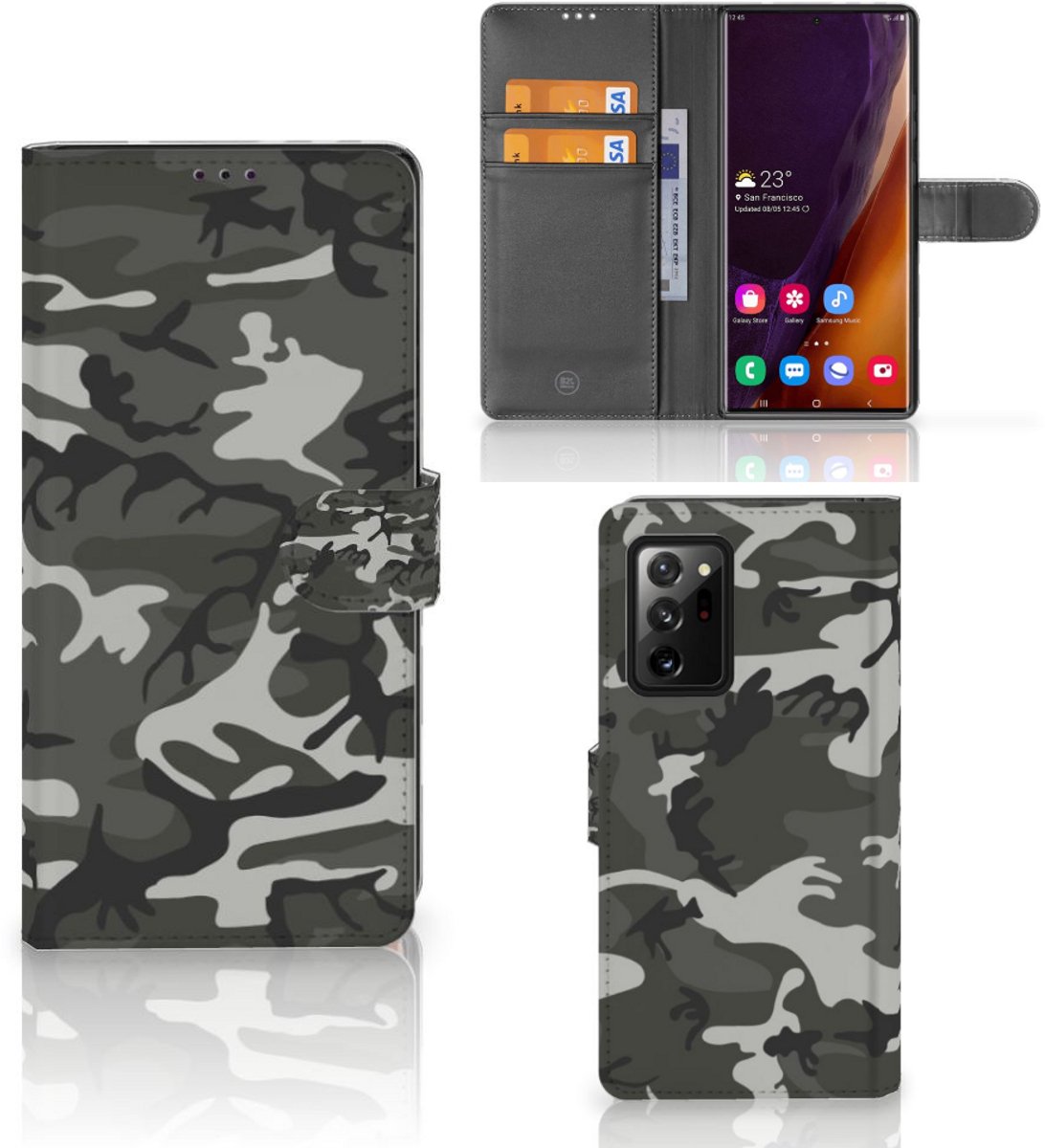 Samsung Galaxy Note20 Ultra Telefoon Hoesje Army Light