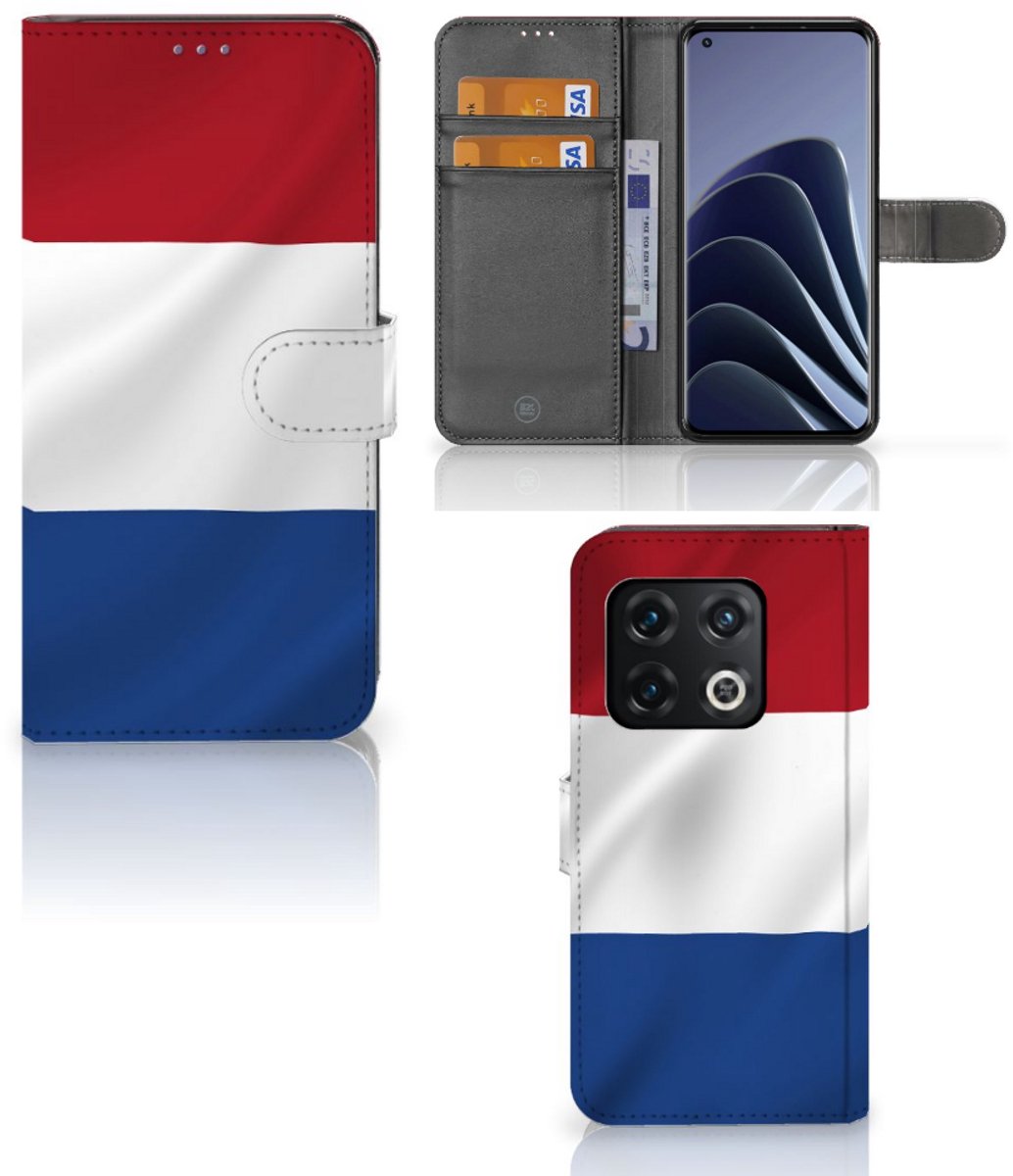 OnePlus 10 Pro Bookstyle Case Nederlandse Vlag