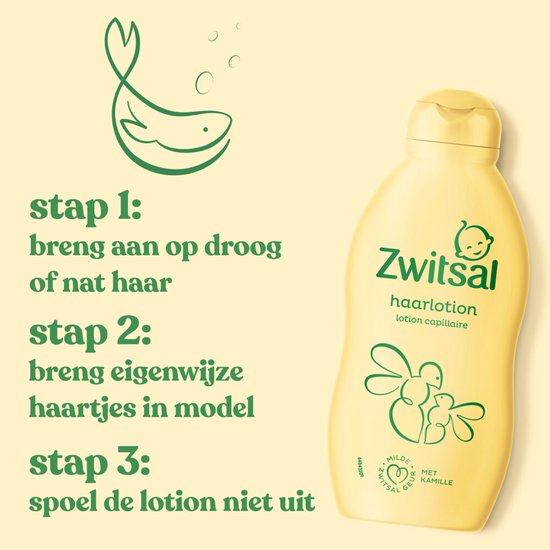 Zwitsal Haarlotion - Baby - hoeft niet te worden uitgespoeld en laat het haar heerlijk ruiken - 200 ml van Zwitsal — afbeelding 5