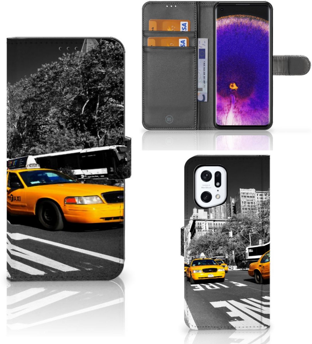 OPPO Find X5 Pro Flip Cover New York Taxi