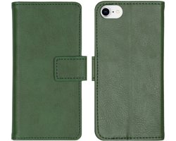 imoshion Hoesje - Geschikt voor Apple iPhone SE (2022) / SE (2020) / 8 / 7 / 6s / 6 - Luxe Bookcase - Groen