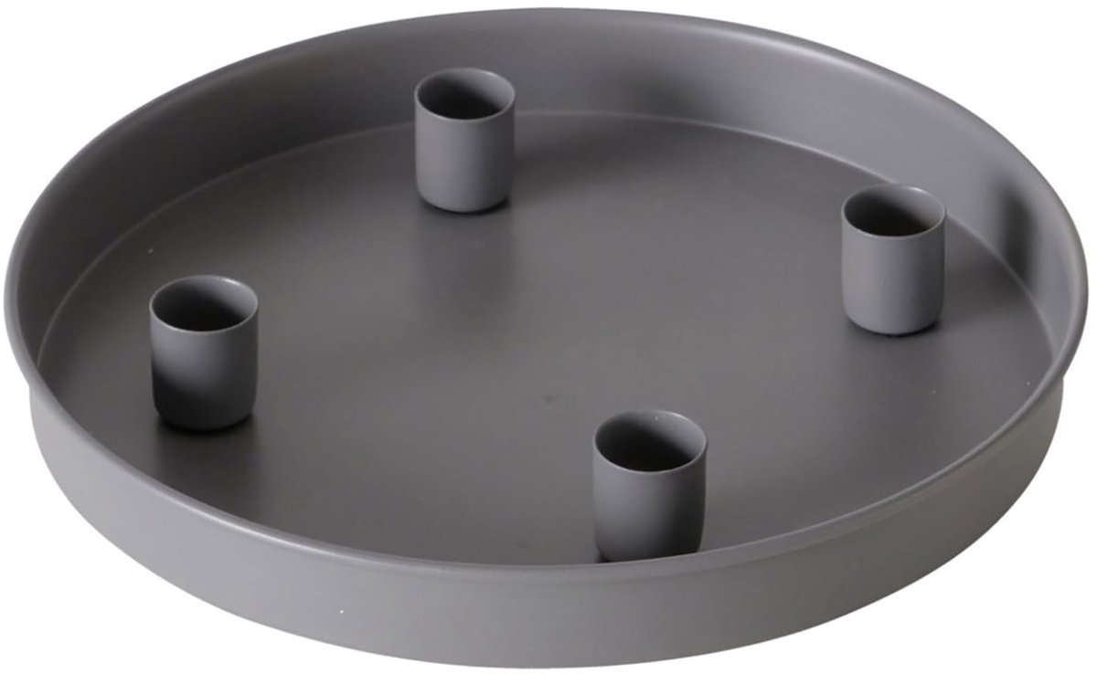 Magnet Kerzentablett - Met 4 Vrij Positioneerbare Halters - Diameter 25 cm