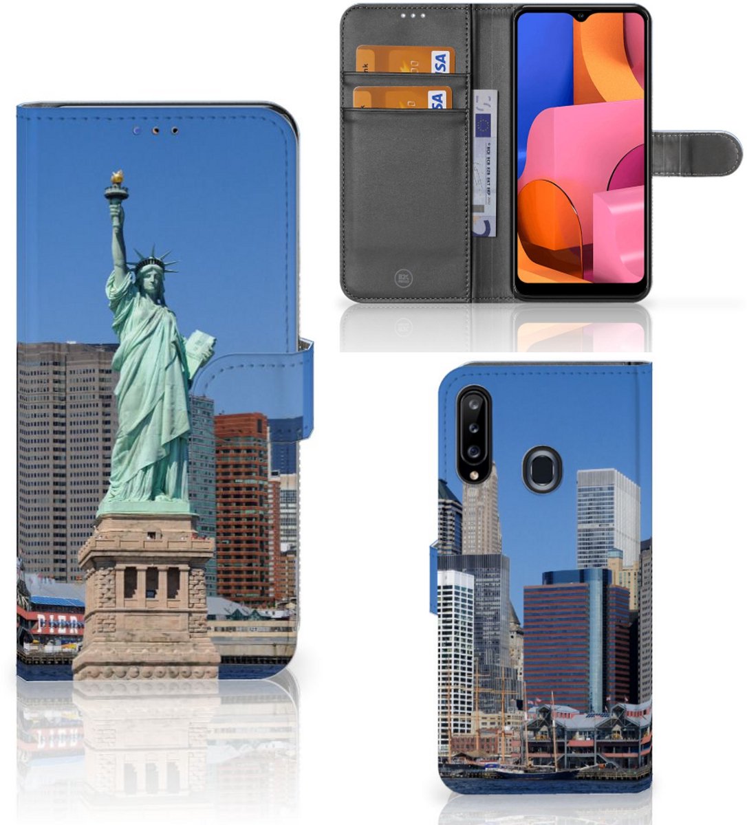 Boekhoesje voor Samsung Galaxy A20s Flip Cover Vrijheidsbeeld