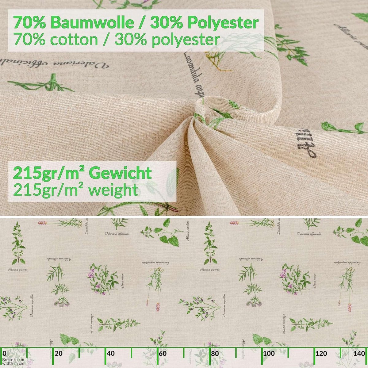 Rond Stoffen Tafelkleed 140 cm Waterafstotend Geschikt voor Binnen en Buiten