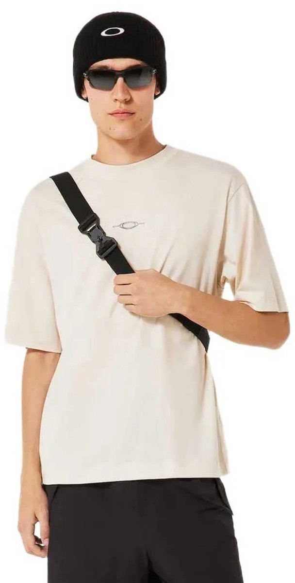 Oakley Apparel Stacked Metal T-shirt Met Korte Mouwen 2XL Man Mist