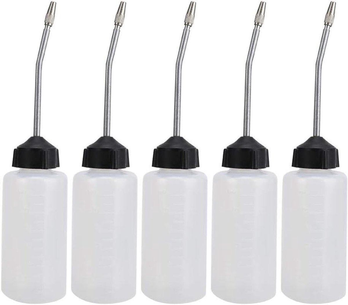 Oliedispenser Set 120 ml met Verlengde Moer en 5 Olie Tips voor Naaimachineonderhoud