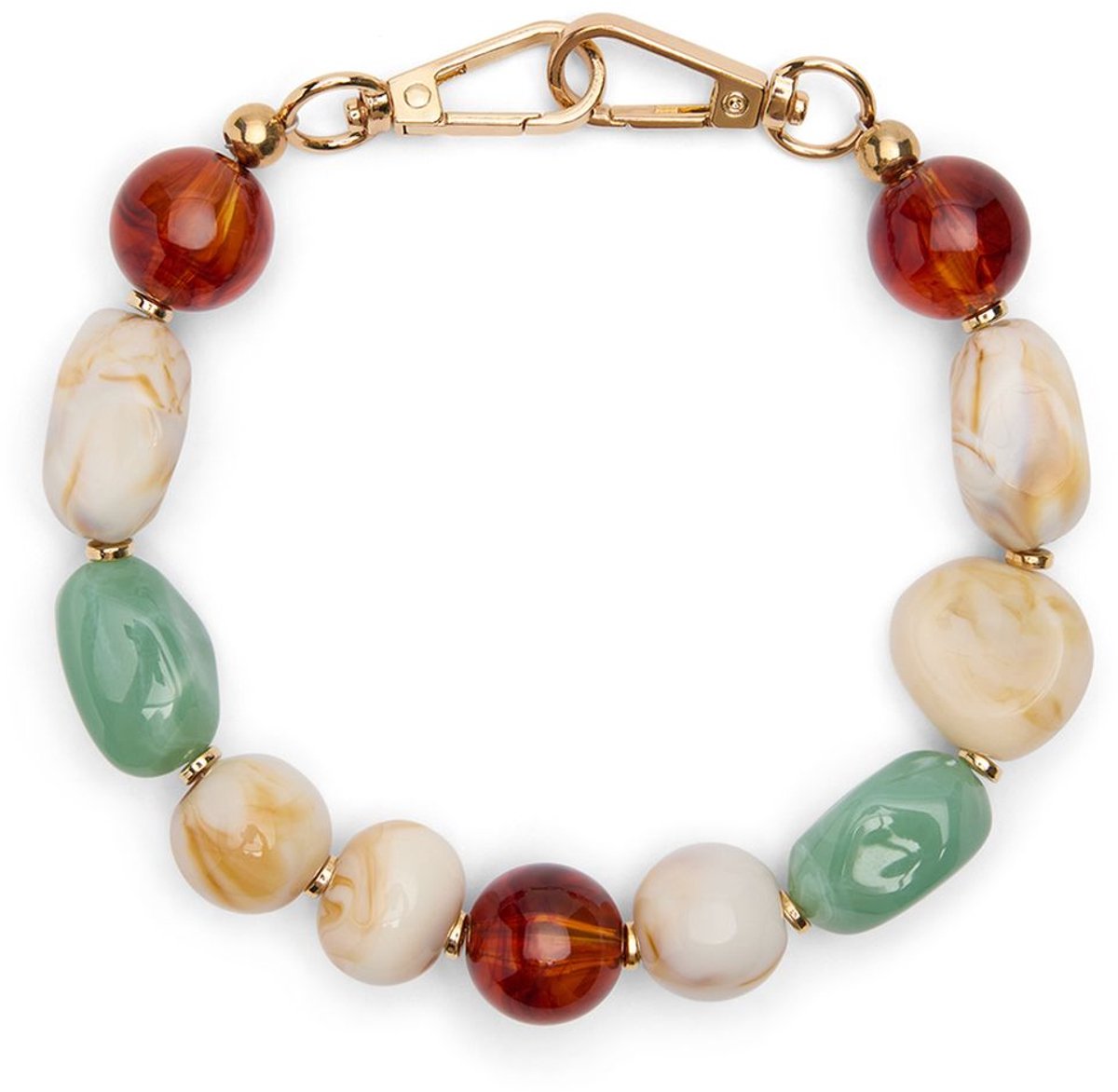 Manfield - Dames - Multicolor bag charm - Maat 1