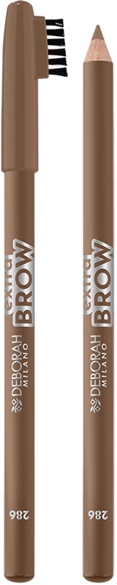 Deborah Milano 24Ore Brow Pencil – 24Ore Brow Pencil Dark Brown – Wenkbrauwpotlood Met Mini-Borsteltje - Voor Nauwkeurige Definitie & Opvulling - Intens Pigment & Langdurige Hold - Geschikt Voor Natuurlijk & Gedefinieerde Brow-Look