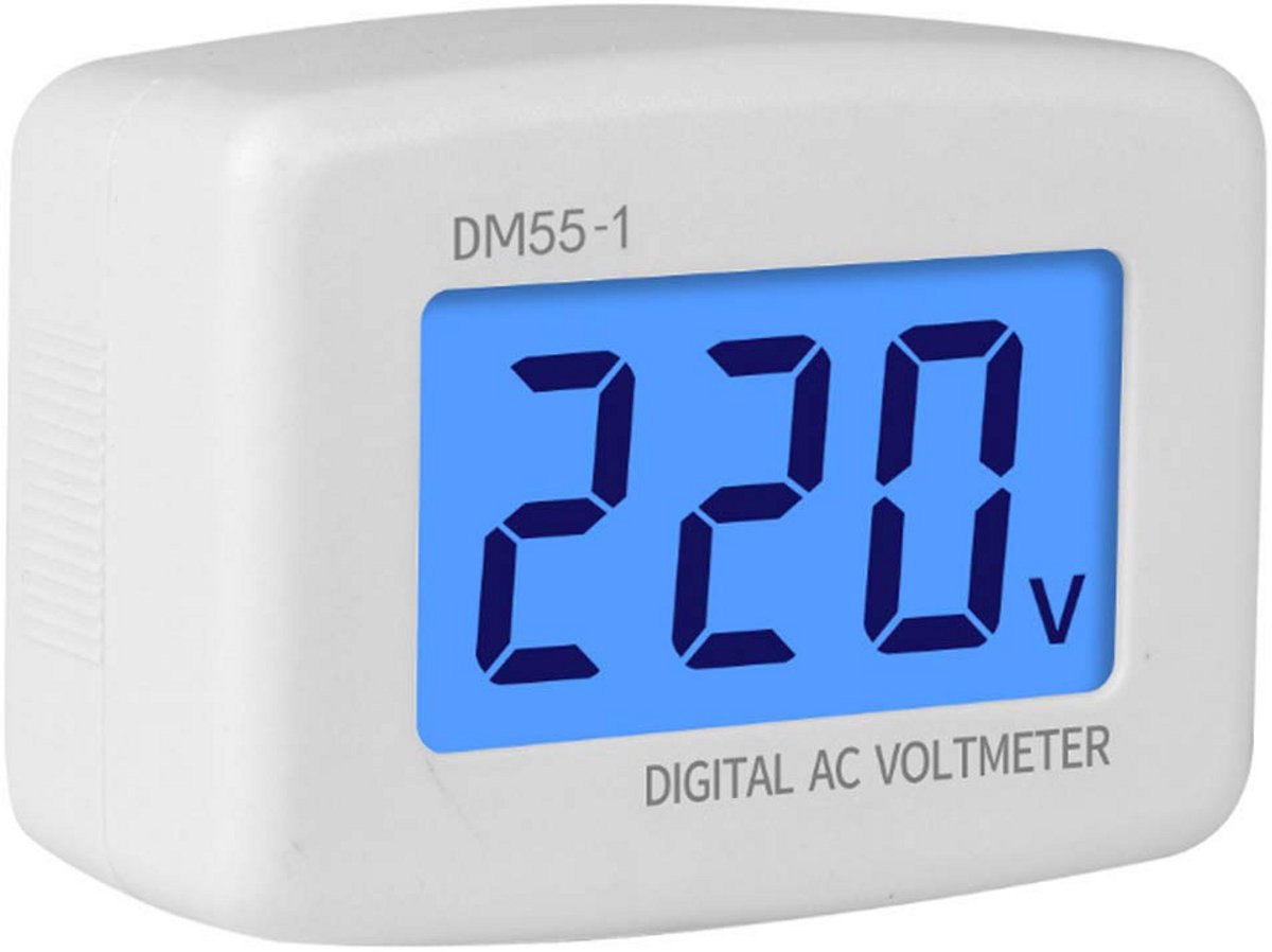 Digitale AC Voltmeter 110-300V voor EU Stopcontact - Hoge Nauwkeurigheid Spanningsmeter