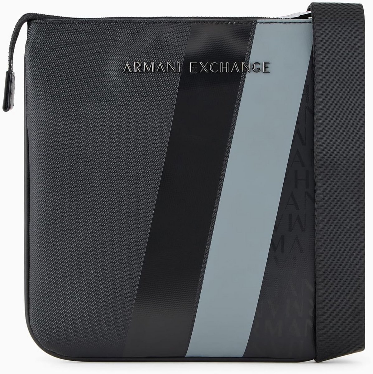 Platte Crossbody Tas met Streeppatroon voor Dagelijks Gebruik
