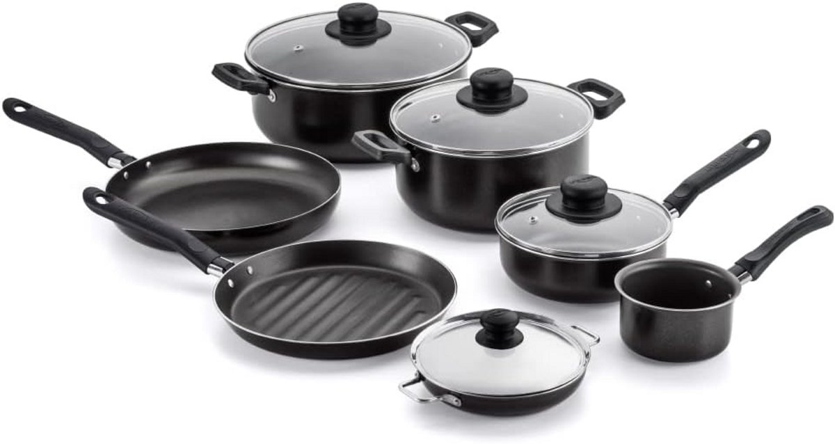 11-delige Aluminium Pannenset Antiaanbak Laag