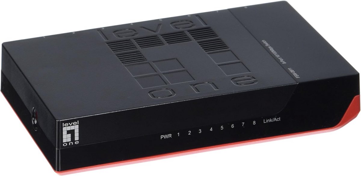 8-poorts Fast Ethernet Switch voor Thuis en Kantoor