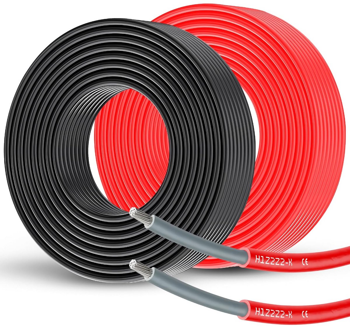 Zonnepaneel Installatie Kabel 6mm² Rood 10 Meter UV-bestendig