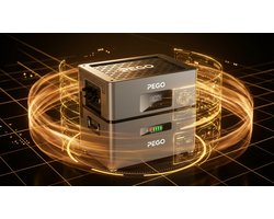 PEGO Smart Energy Compacte Stapelbare Thuisbatterij Plug & Play Energieopslag Thuisbatterij en Omvormer in 1 uitbreidbaar tot 15kwh met offgrid functie ook als UPS te gebruiken en Ai functie voor automatisch stroom inkoop en verkoop