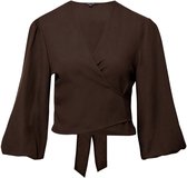 comma - female - Geknoopte blouse van linnenmix | comma x Füsun Lindner