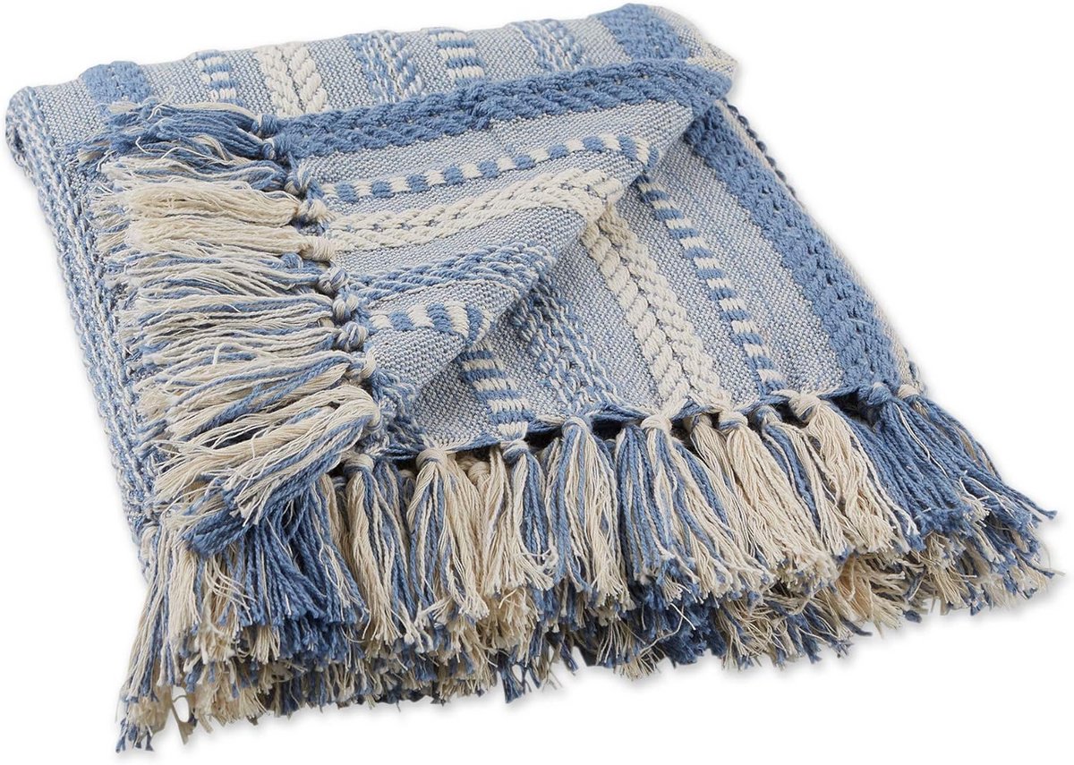 Katoenen Keukentextiel Stonewash Blauw 50x60 cm