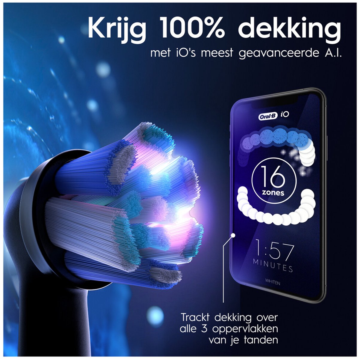 Oral-B iO 9N Elektrische Tandenborstel Blauw - afbeelding 3