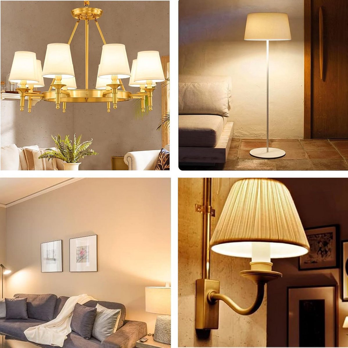 Set van 6 E14 LED Lampen 9W (85W Gloeilamp Vervanger) - 1000 Lumen Warm Wit Licht 3000K