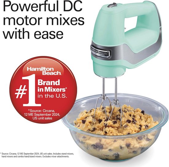 Professionele Elektrische Handmixer met 5 Snelheden en Opbergkoffer van Merkloos — afbeelding 4